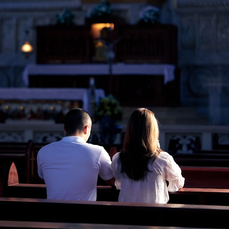 Black Couple Praying Instagram Post